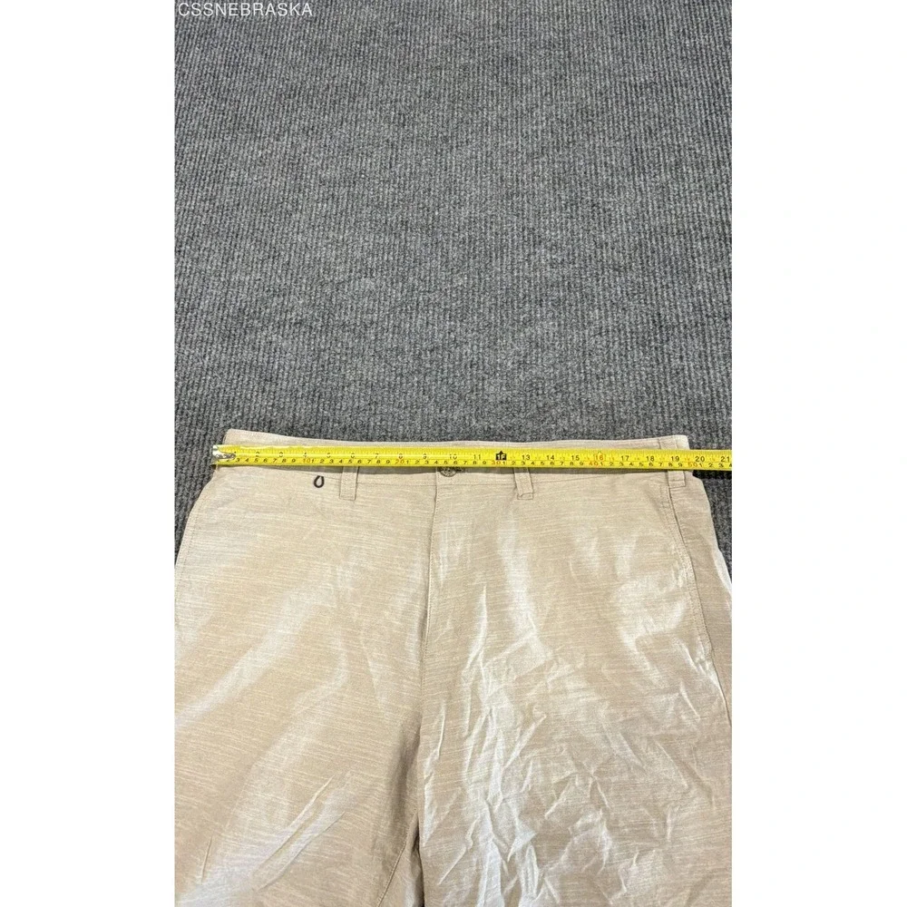 Eddie Bauer Men's Tan Specialty Dyed‎ Cotton Slub Utility Shorts Sz 38